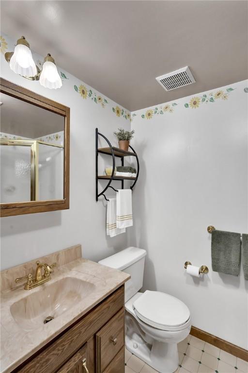 2899 E Elfinwild Rd, Hampton, PA 15101 - bathroom with vanity and an enclosed shower