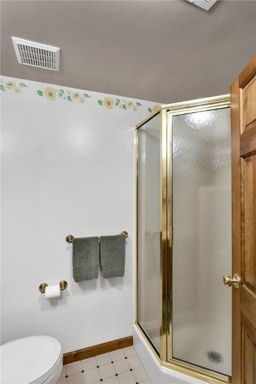2899 E Elfinwild Rd, Hampton, PA 15101 - bathroom with a shower stall and tile patterned floors