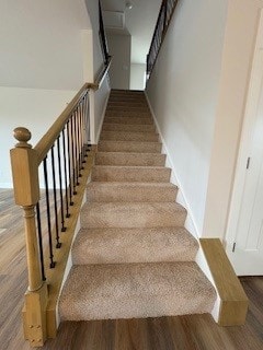 326 Stately Ct, Adams Twp, PA 16046 - staircase featuring wood finished floors