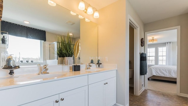 326 Stately Ct, Adams Twp, PA 16046 - bathroom featuring double vanity and toilet
