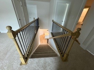 326 Stately Ct, Adams Twp, PA 16046 - stairway with carpet flooring