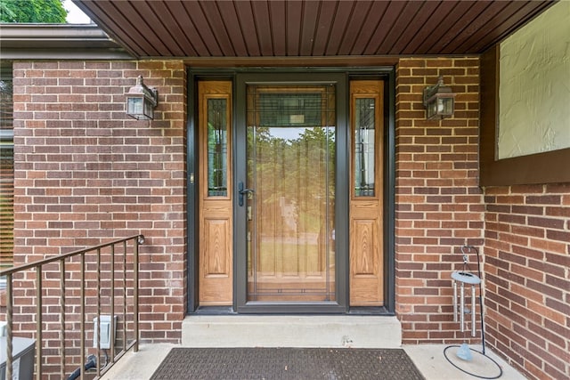 982 Braddock Rd, Forest Hills Boro, PA 15221 - property entrance featuring brick siding