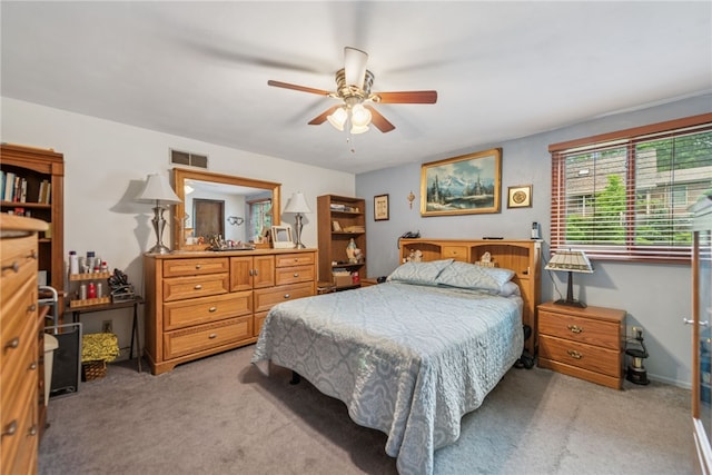 982 Braddock Rd, Forest Hills Boro, PA 15221 - bedroom with light colored carpet and ceiling fan