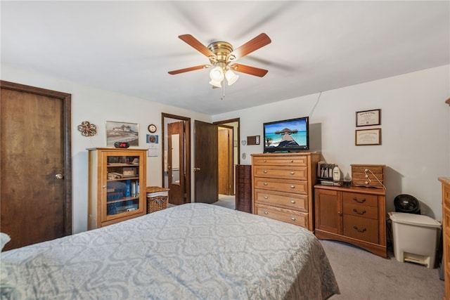 982 Braddock Rd, Forest Hills Boro, PA 15221 - bedroom with light carpet and ceiling fan