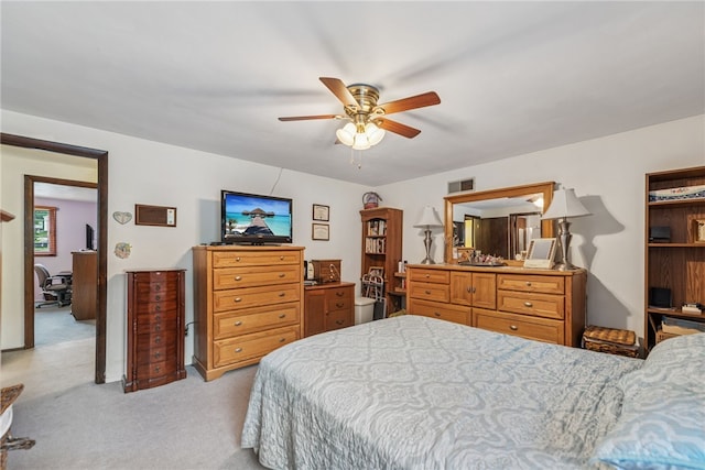 982 Braddock Rd, Forest Hills Boro, PA 15221 - bedroom featuring light colored carpet and a ceiling fan