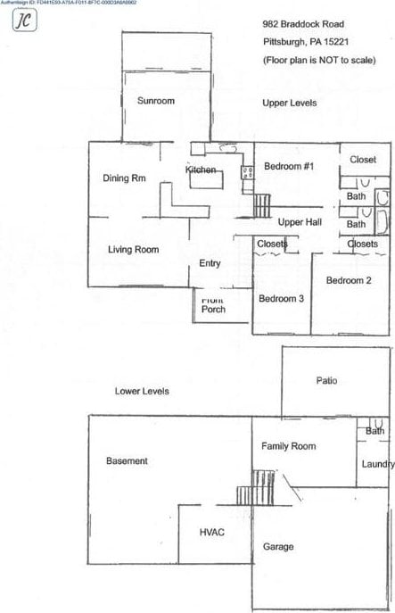 982 Braddock Rd, Forest Hills Boro, PA 15221 - view of floor plan / room layout