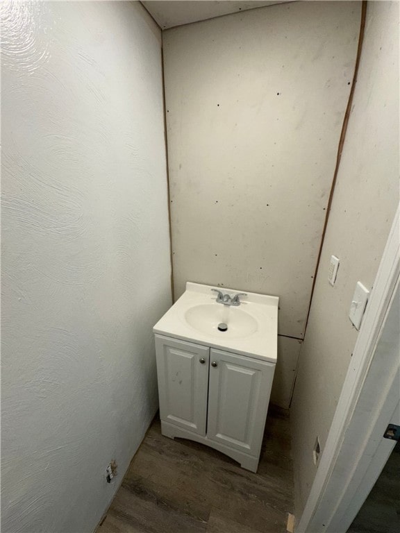 21 Hodgson Ave, Ingram, PA 15205 - bathroom with vanity and wood finished floors