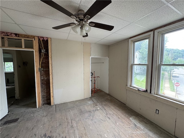 21 Hodgson Ave, Ingram, PA 15205 - unfurnished bedroom featuring a drop ceiling and a ceiling fan