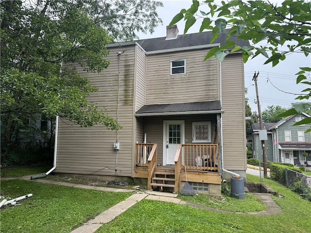 21 Hodgson Ave, Ingram, PA 15205 - back of house featuring a chimney