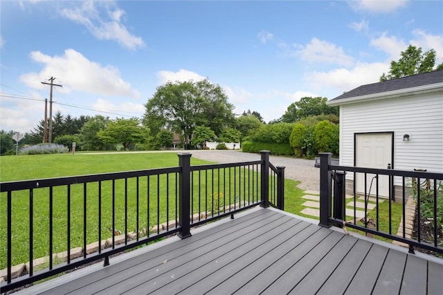 4 Ward St, Canton Twp, PA 15301 - deck featuring a yard