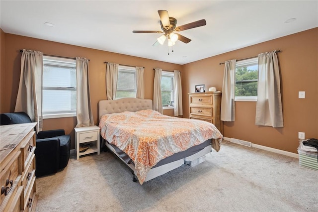 4 Ward St, Canton Twp, PA 15301 - bedroom with light carpet and ceiling fan
