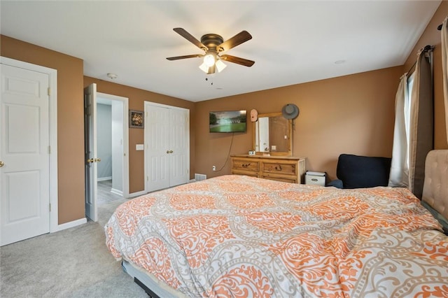 4 Ward St, Canton Twp, PA 15301 - carpeted bedroom with ceiling fan and a closet