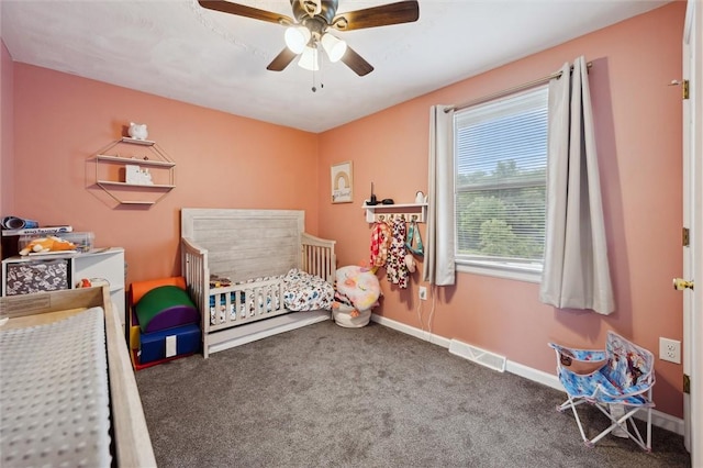 4 Ward St, Canton Twp, PA 15301 - bedroom with carpet, ceiling fan, and a crib