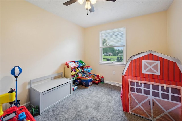 4 Ward St, Canton Twp, PA 15301 - game room featuring carpet floors and a ceiling fan