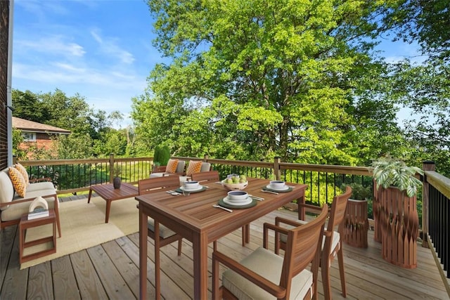 7604 Tyler Rd, Verona, PA 15147 - wooden terrace featuring an outdoor living space