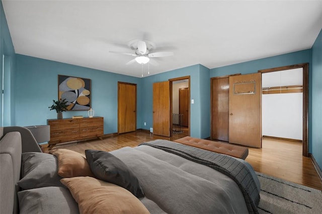 7604 Tyler Rd, Verona, PA 15147 - bedroom featuring wood finished floors and ceiling fan