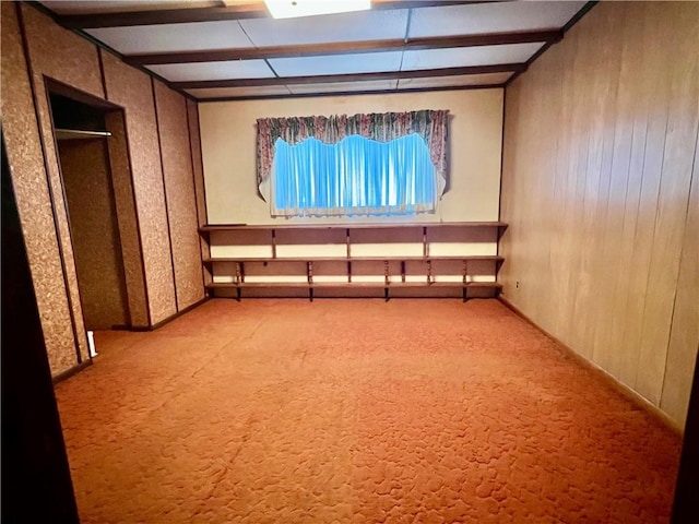 229 Fallowfield Ave, Charleroi Boro, PA 15022 - spare room with light carpet and wooden walls