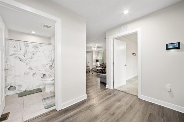 329 Nelson Dr, Monroeville, PA 15146 - hallway with wood finished floors and recessed lighting