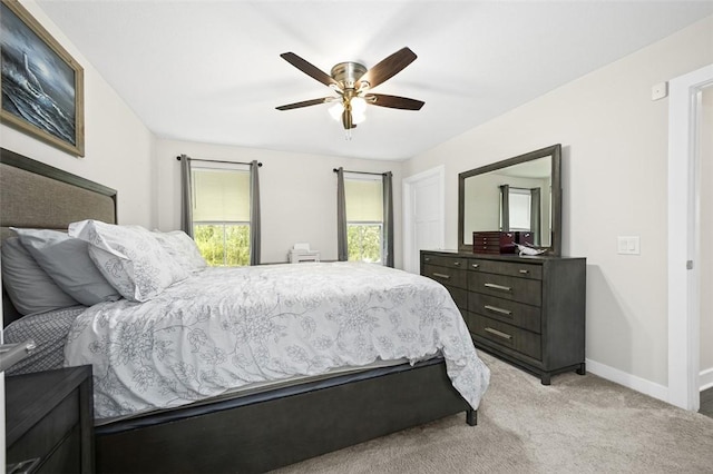 329 Nelson Dr, Monroeville, PA 15146 - bedroom with light carpet and ceiling fan