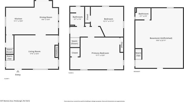 1477 Benton Ave, Brighton Heights, PA 15212 - view of room layout