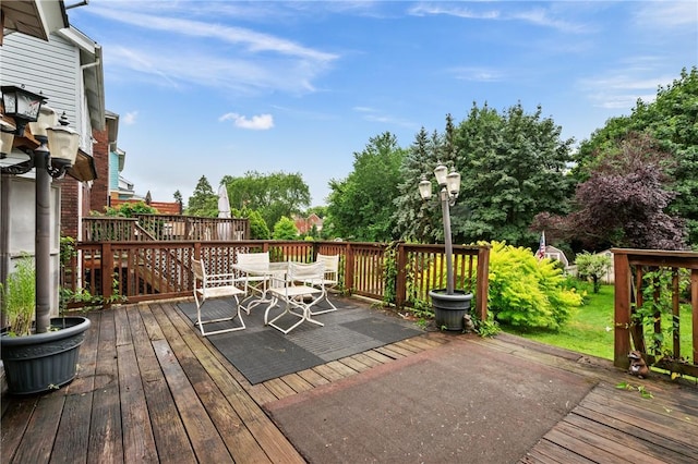 1477 Benton Ave, Brighton Heights, PA 15212 - deck with outdoor dining space