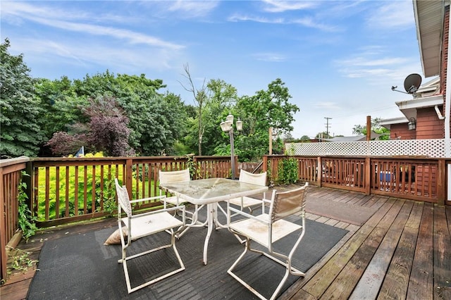 1477 Benton Ave, Brighton Heights, PA 15212 - wooden deck featuring outdoor dining area