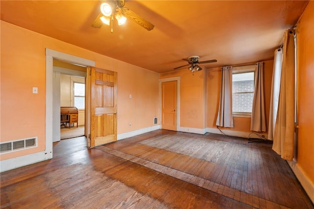 1477 Benton Ave, Brighton Heights, PA 15212 - empty room with a ceiling fan and wood-type flooring