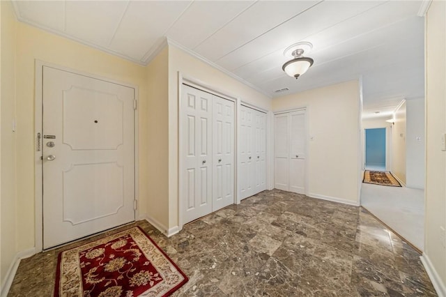 53 Highland Rd Unit 403-404, Bethel Park, PA 15102 - foyer with ornamental molding and baseboards