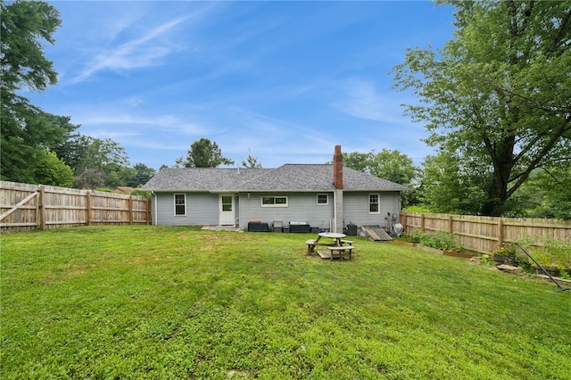 1021 Beechnut St, West Deer, PA 15084 - back of house featuring a fenced backyard and a chimney
