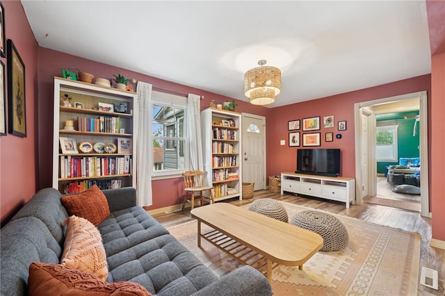 1021 Beechnut St, West Deer, PA 15084 - living room with wood finished floors and baseboards