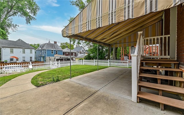 112 Fisk Ave, Avalon, PA 15202 - view of patio / terrace featuring a residential view