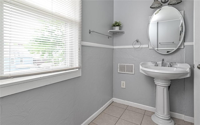 112 Fisk Ave, Avalon, PA 15202 - bathroom with tile patterned flooring and a sink