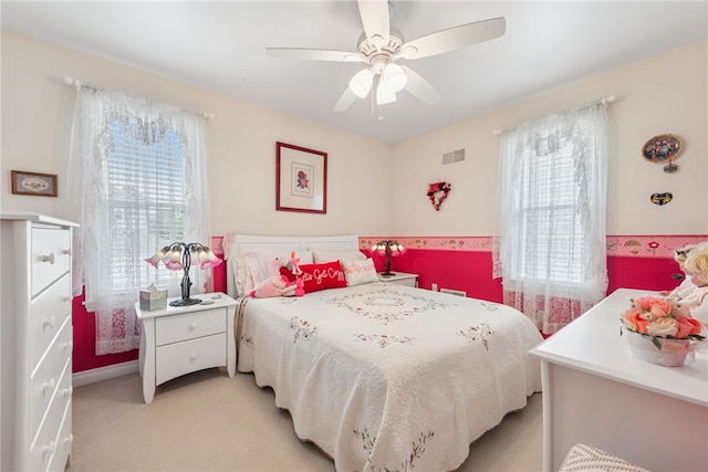 332 S Chestnut St, Scottdale, PA 15683 - bedroom with light carpet and a ceiling fan