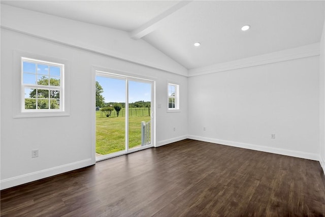 235 Telegraph Rd, Luzerne Twp, PA 15417 - unfurnished room with dark wood-type flooring and recessed lighting