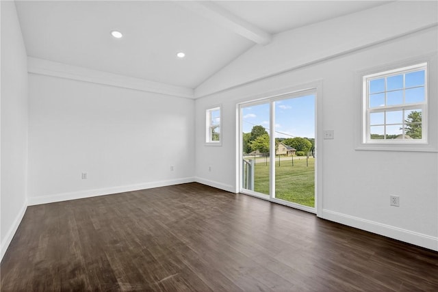 235 Telegraph Rd, Luzerne Twp, PA 15417 - spare room with healthy amount of natural light, dark wood-type flooring, and recessed lighting