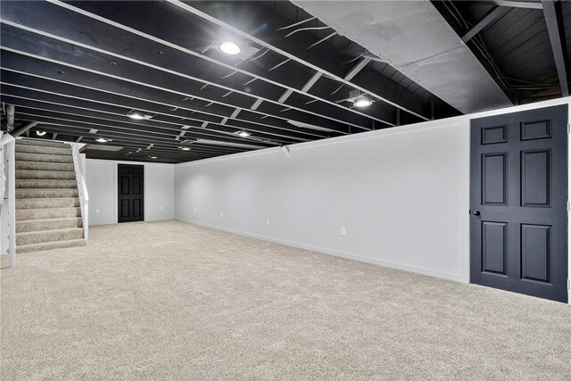 235 Telegraph Rd, Luzerne Twp, PA 15417 - finished below grade area with carpet and stairs