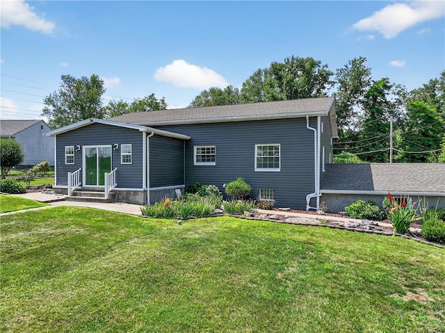 235 Telegraph Rd, Luzerne Twp, PA 15417 - rear view of house featuring a lawn