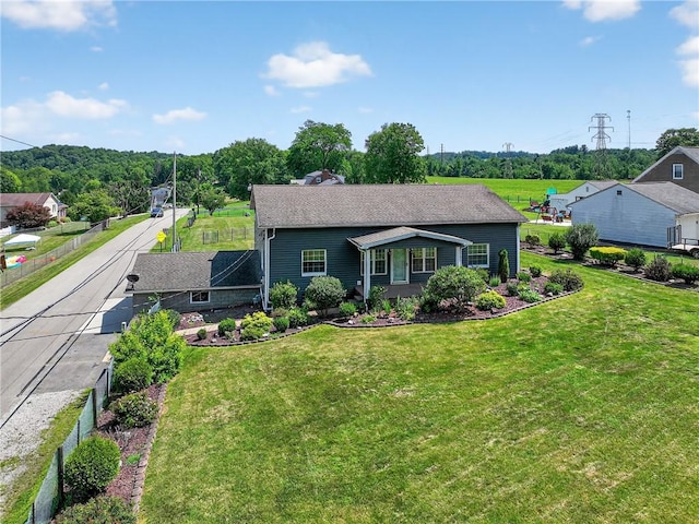235 Telegraph Rd, Luzerne Twp, PA 15417 - view of front of house featuring a front yard and roof with shingles