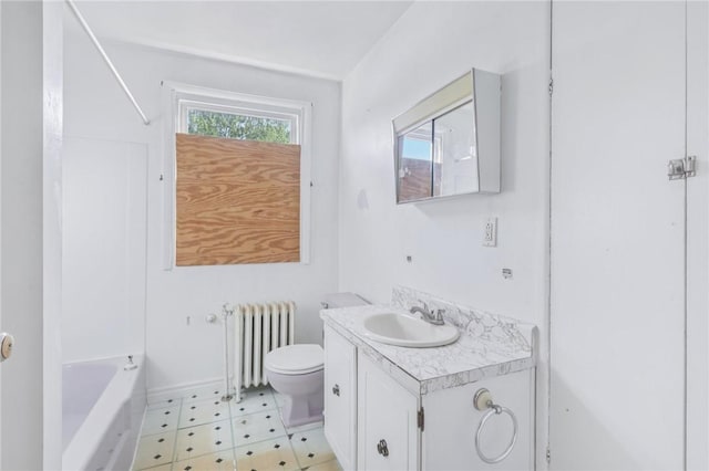 357 Keystone Dr, New Kensington, PA 15068 - bathroom featuring radiator and vanity