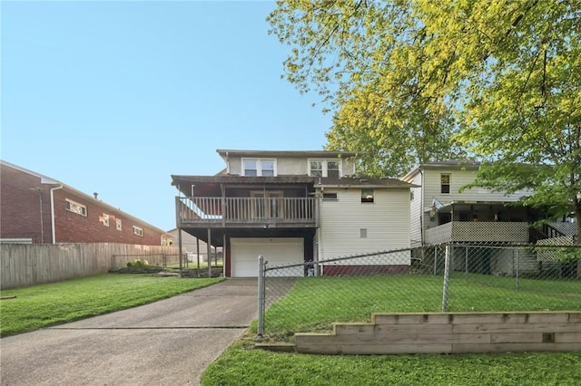 357 Keystone Dr, New Kensington, PA 15068 - view of front facade with concrete driveway, a garage, and a balcony