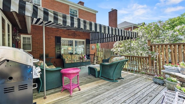 817 Wainwright Dr, Mt Lebanon, PA 15228 - deck featuring an outdoor living space and a grill