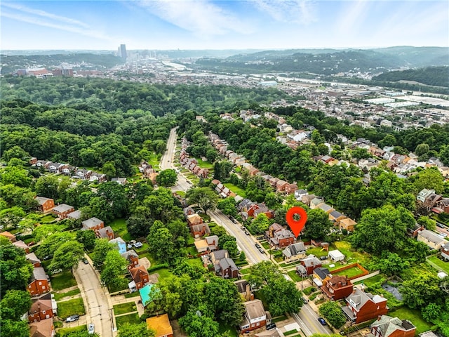 4329 Stanton Ave, Stanton Heights, PA 15201 - aerial perspective of suburban area featuring a mountainous background