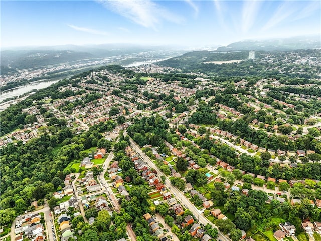 4329 Stanton Ave, Stanton Heights, PA 15201 - aerial view of property's location with a water and mountain view