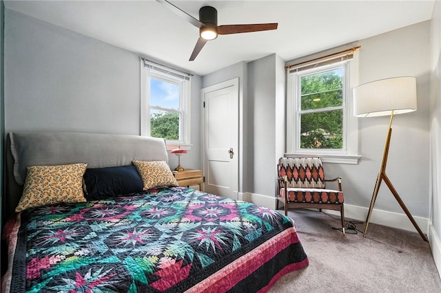 4329 Stanton Ave, Stanton Heights, PA 15201 - bedroom with multiple windows, carpet, and ceiling fan