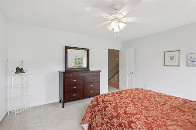 774 Norwegian Spruce Dr, Adams Twp, PA 16046 - bedroom with light colored carpet and ceiling fan