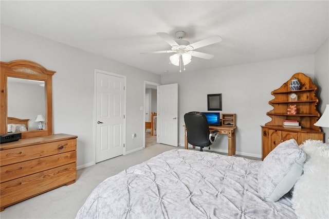 774 Norwegian Spruce Dr, Adams Twp, PA 16046 - bedroom featuring light colored carpet and a ceiling fan