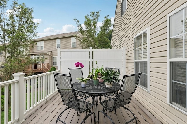 774 Norwegian Spruce Dr, Adams Twp, PA 16046 - wooden deck featuring outdoor dining space