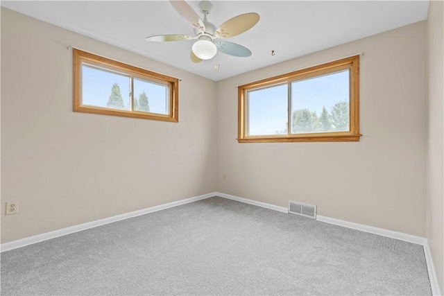 10 Ronald St, West Elizabeth, PA 15088 - carpeted spare room featuring baseboards and ceiling fan