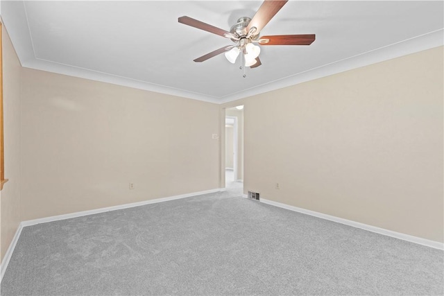 10 Ronald St, West Elizabeth, PA 15088 - carpeted empty room with ceiling fan and ornamental molding