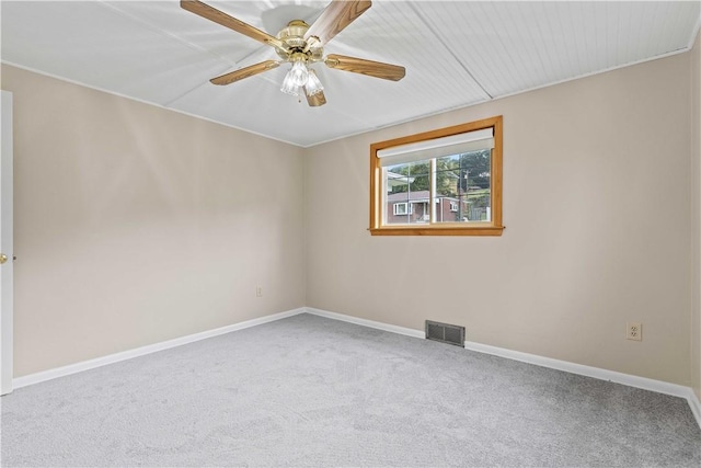 10 Ronald St, West Elizabeth, PA 15088 - carpeted spare room with baseboards and a ceiling fan